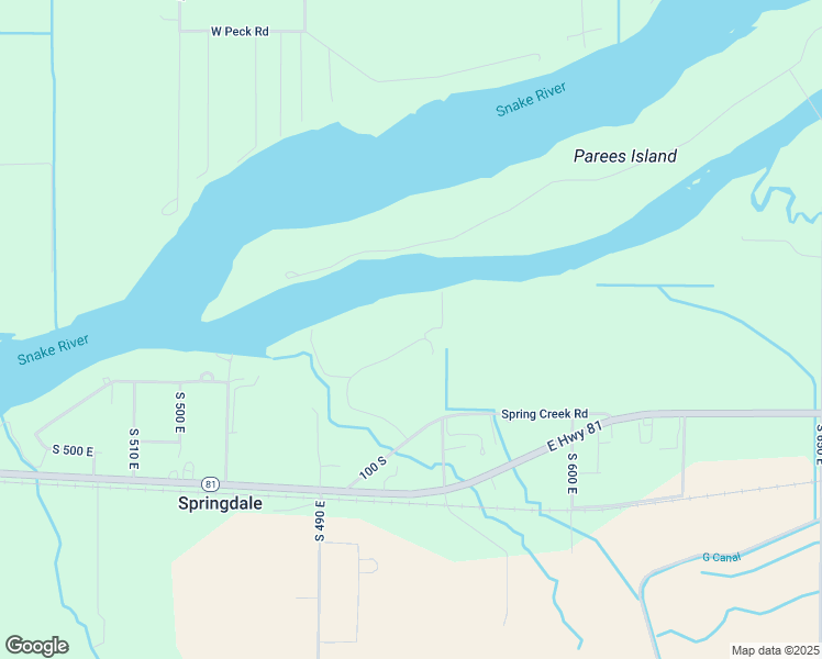map of restaurants, bars, coffee shops, grocery stores, and more near 570 Terrace Drive in Burley