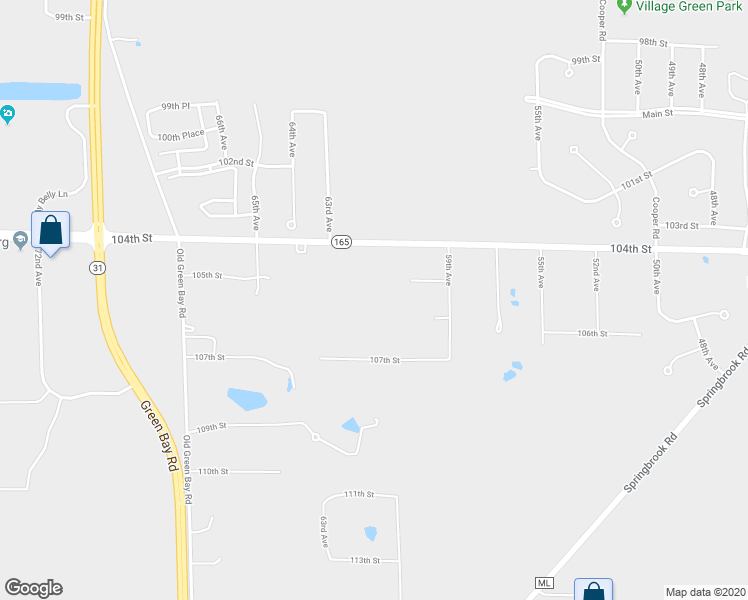 map of restaurants, bars, coffee shops, grocery stores, and more near 6210 107th St in Pleasant Prairie