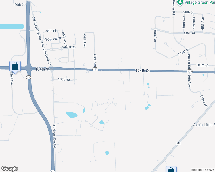 map of restaurants, bars, coffee shops, grocery stores, and more near 6210 107th Street in Pleasant Prairie