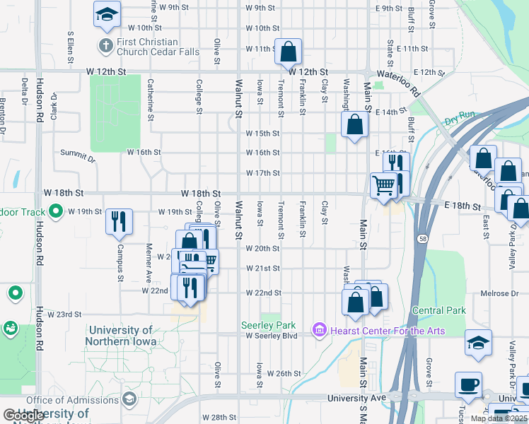 1826 Iowa Street, Cedar Falls IA Walk Score