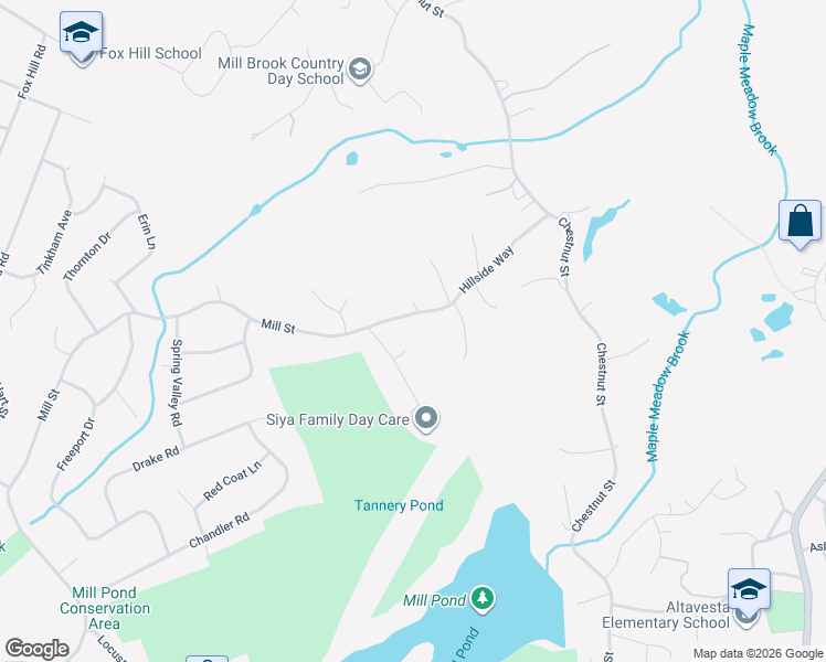 map of restaurants, bars, coffee shops, grocery stores, and more near 24R Hillside Way in Wilmington