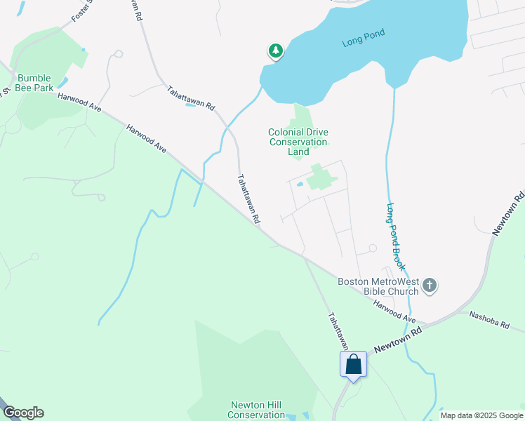 map of restaurants, bars, coffee shops, grocery stores, and more near 184 Tahattawan Road in Littleton