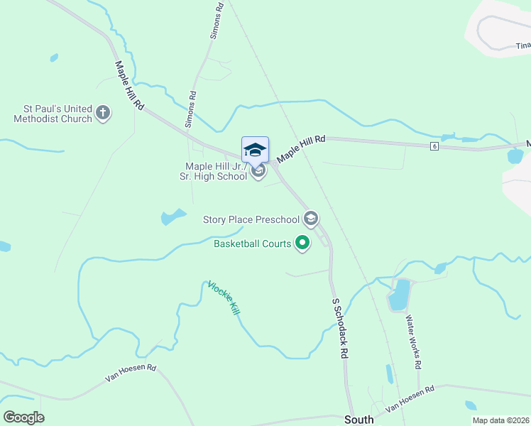 map of restaurants, bars, coffee shops, grocery stores, and more near 1216 Maple Hill Road in Castleton-on-Hudson