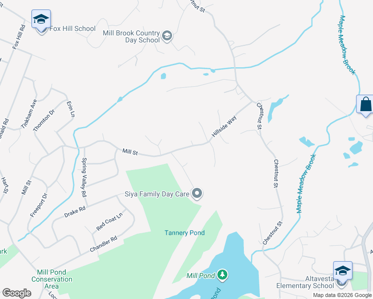 map of restaurants, bars, coffee shops, grocery stores, and more near 24R Hillside Way in Wilmington