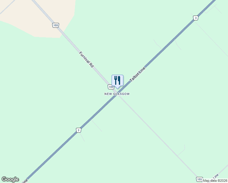 map of restaurants, bars, coffee shops, grocery stores, and more near 9385 Furnival Road in West Elgin