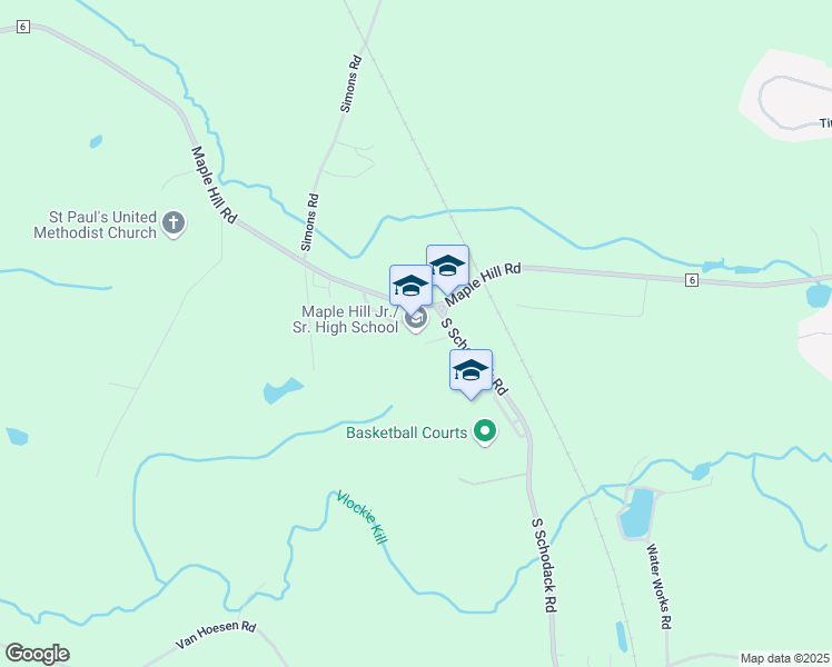 map of restaurants, bars, coffee shops, grocery stores, and more near 1216 Maple Hill Road in Castleton-on-Hudson
