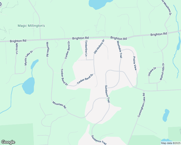 map of restaurants, bars, coffee shops, grocery stores, and more near 5549 Timber Bend Drive in Brighton