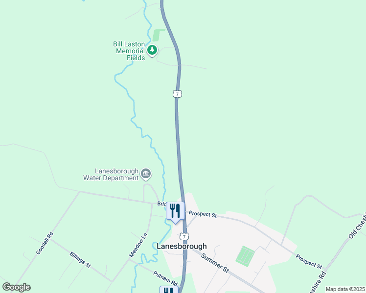 map of restaurants, bars, coffee shops, grocery stores, and more near 182 North Main Street in Lanesboro