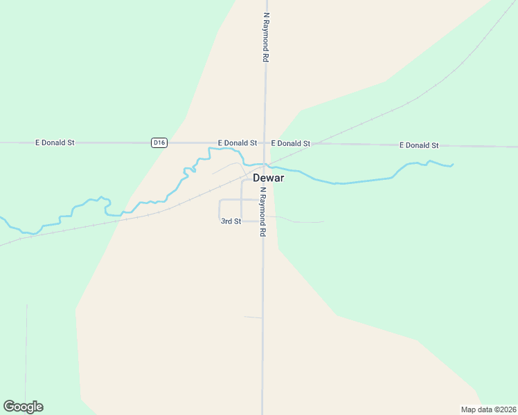 map of restaurants, bars, coffee shops, grocery stores, and more near 5918 3rd Street in Dewar