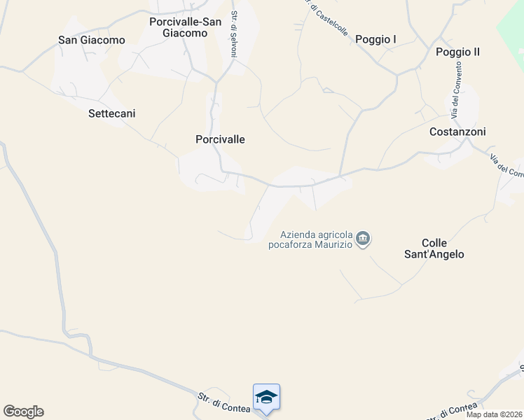 map of restaurants, bars, coffee shops, grocery stores, and more near 68 Strada di Porcivalle in Provincia di Terni