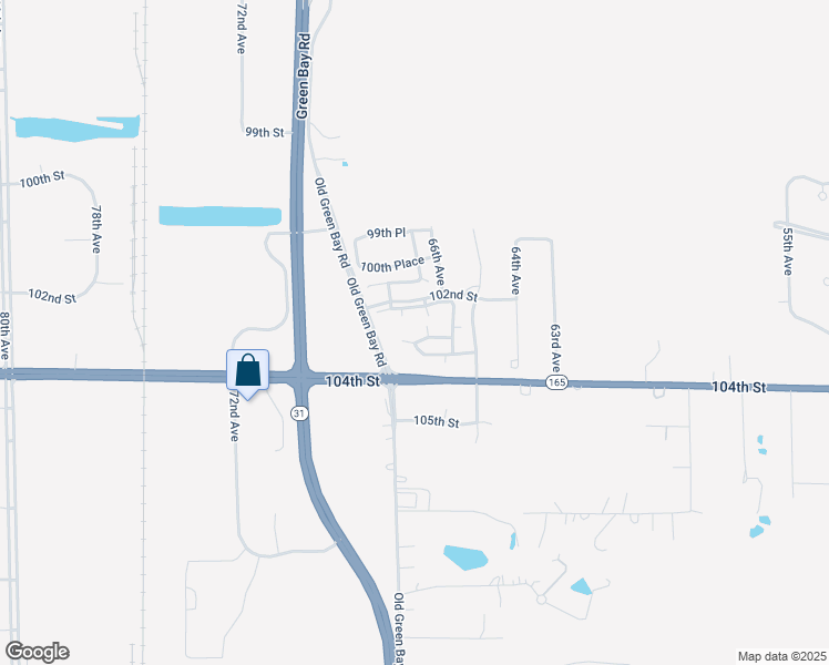 map of restaurants, bars, coffee shops, grocery stores, and more near 6710 Meadowlands Circle in Pleasant Prairie