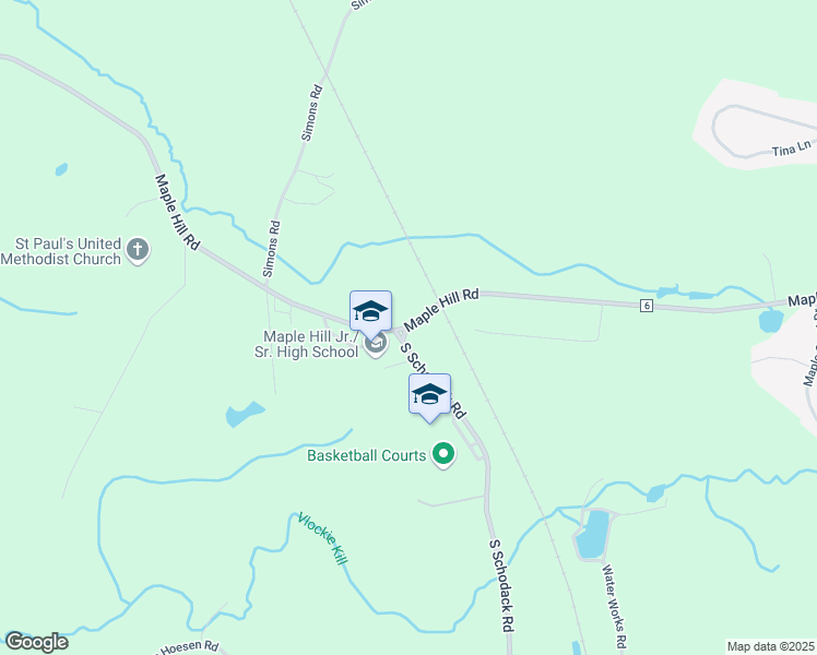 map of restaurants, bars, coffee shops, grocery stores, and more near 1477 South Schodack Road in Castleton-on-Hudson