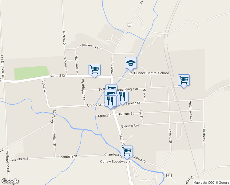 map of restaurants, bars, coffee shops, grocery stores, and more near 37 Water Street in Dundee