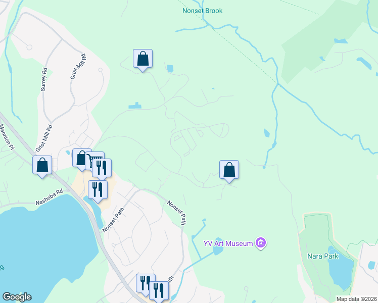 map of restaurants, bars, coffee shops, grocery stores, and more near Cottson Drive in Acton