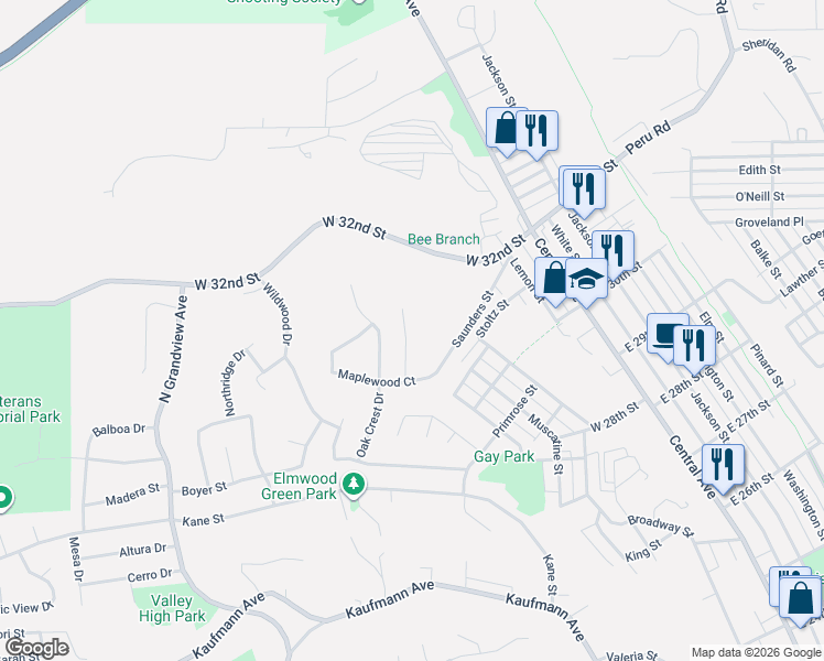 map of restaurants, bars, coffee shops, grocery stores, and more near 2960 Timberline Street in Dubuque