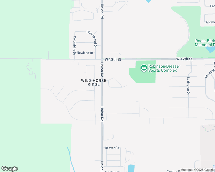map of restaurants, bars, coffee shops, grocery stores, and more near 1898 Union Road in Cedar Falls