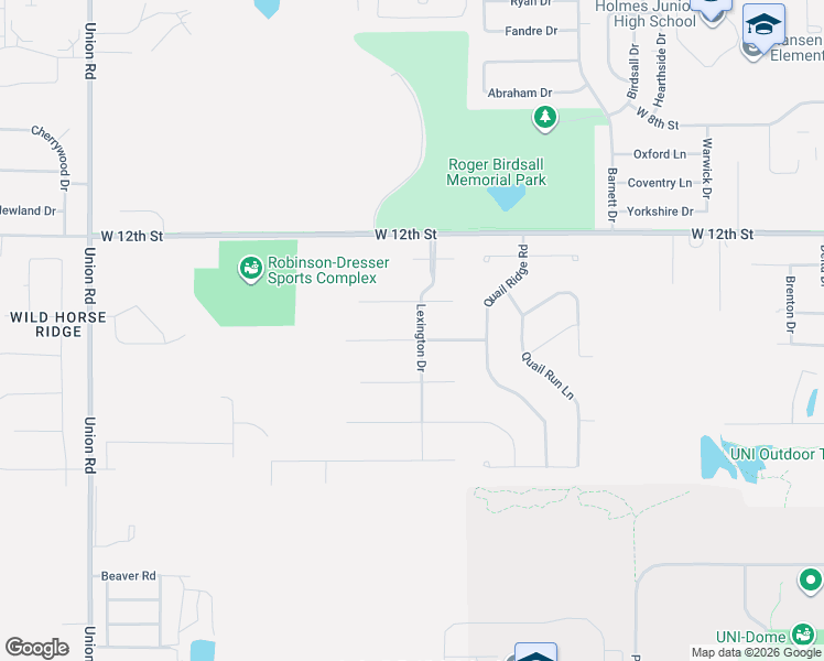 map of restaurants, bars, coffee shops, grocery stores, and more near 3023 Wellington Dr in Cedar Falls
