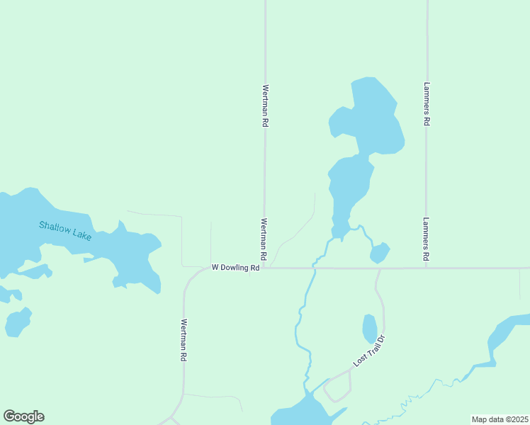 map of restaurants, bars, coffee shops, grocery stores, and more near 8845 Wertman Road in Delton