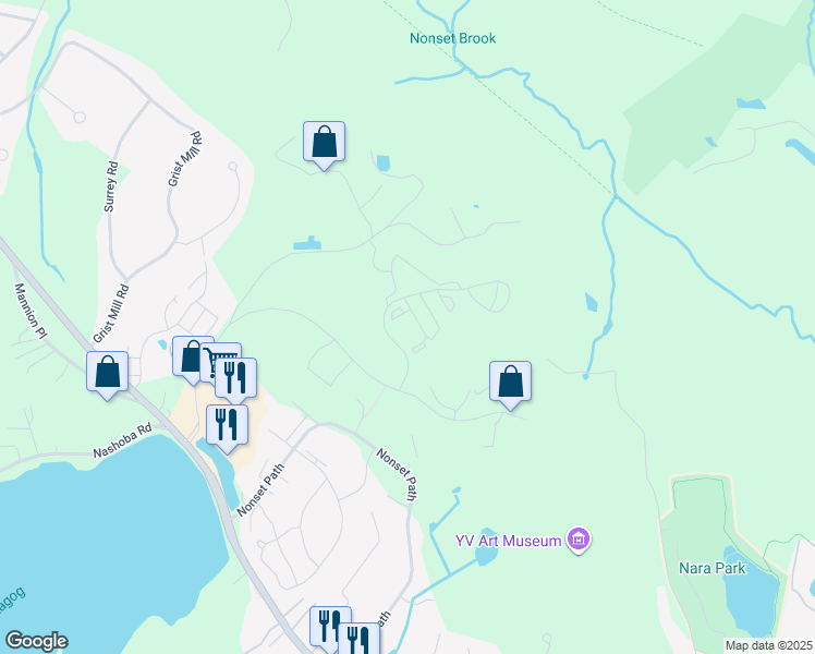map of restaurants, bars, coffee shops, grocery stores, and more near 1000 Avalon Drive in Acton