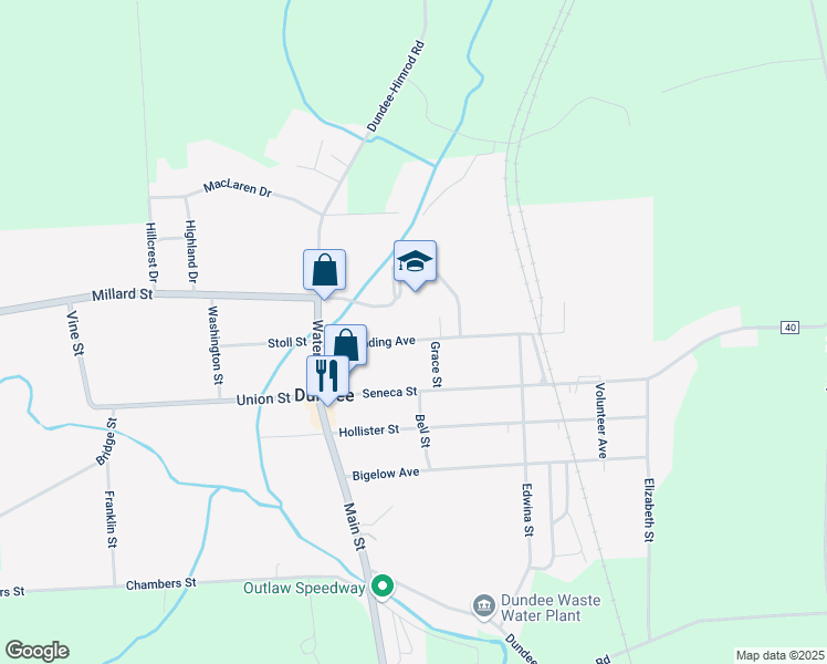 map of restaurants, bars, coffee shops, grocery stores, and more near 28 Harpending Avenue in Dundee