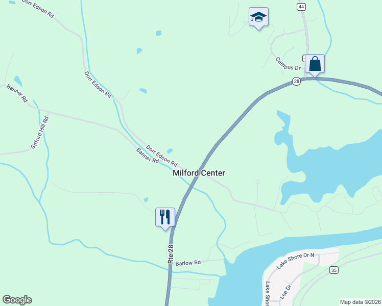 map of restaurants, bars, coffee shops, grocery stores, and more near 739 Dorr Edson Road in Oneonta