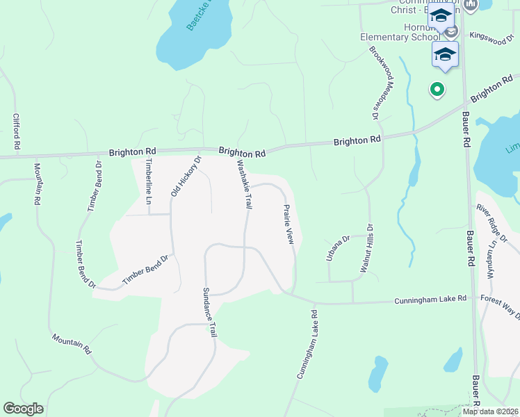 map of restaurants, bars, coffee shops, grocery stores, and more near 5288 Prairie View in Brighton