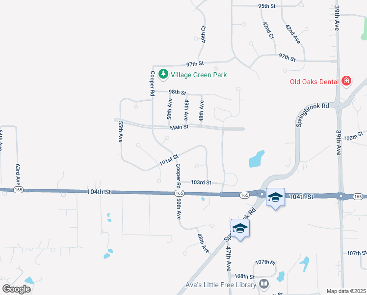 map of restaurants, bars, coffee shops, grocery stores, and more near 4939 101st Street in Pleasant Prairie