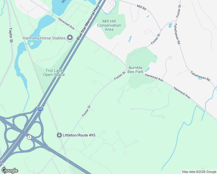 map of restaurants, bars, coffee shops, grocery stores, and more near 193 Foster Street in Littleton