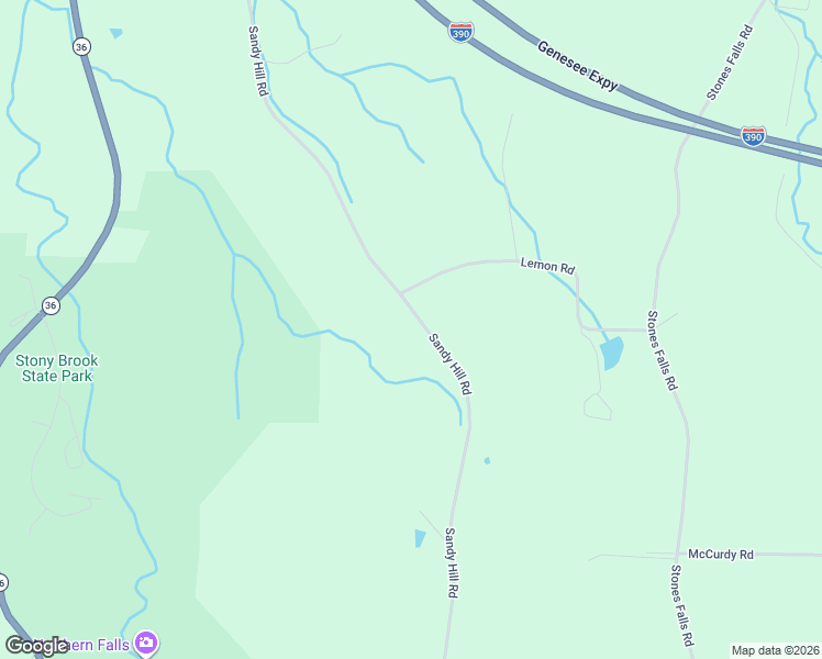 map of restaurants, bars, coffee shops, grocery stores, and more near 10828 Sandy Hill Road in Dansville