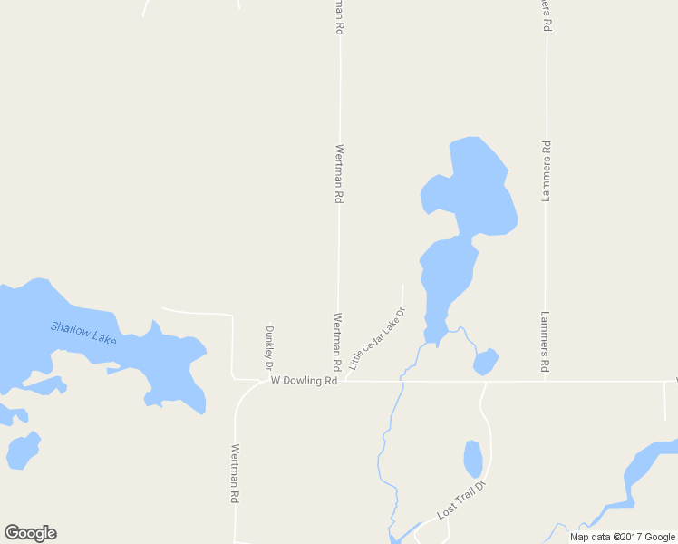 map of restaurants, bars, coffee shops, grocery stores, and more near 8735 Wertman Road in Delton