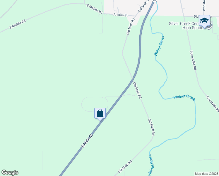 map of restaurants, bars, coffee shops, grocery stores, and more near in Silver Creek