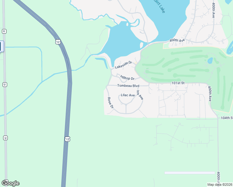 map of restaurants, bars, coffee shops, grocery stores, and more near W182 Tulip Drive in Genoa City
