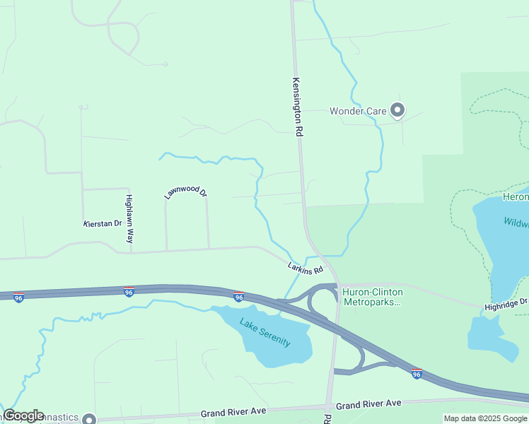 map of restaurants, bars, coffee shops, grocery stores, and more near 5360 Kensington Road in Brighton