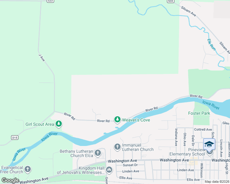 map of restaurants, bars, coffee shops, grocery stores, and more near in Iowa Falls
