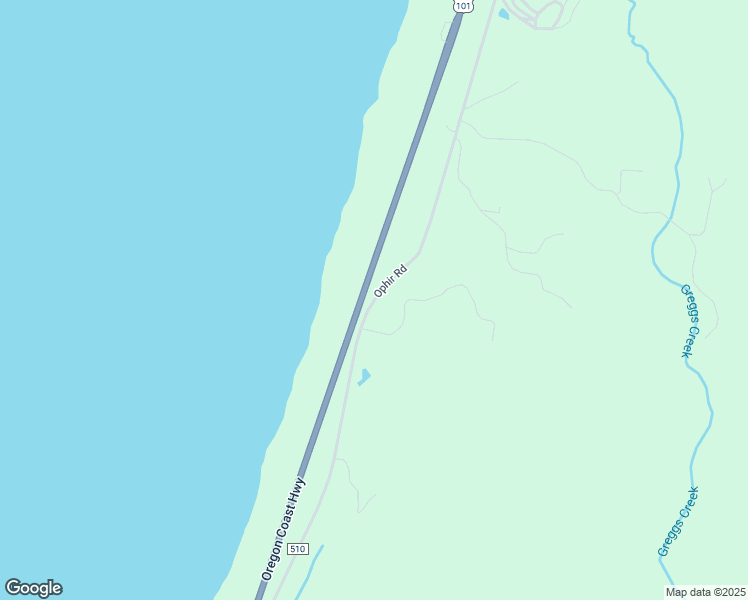 map of restaurants, bars, coffee shops, grocery stores, and more near 33645 Ophir Road in Gold Beach