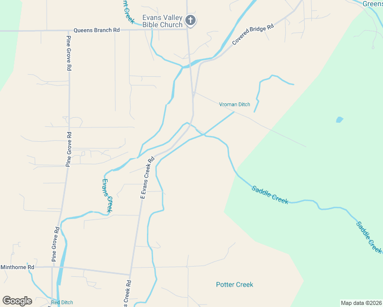 map of restaurants, bars, coffee shops, grocery stores, and more near 7312 East Evans Creek Road in Rogue River