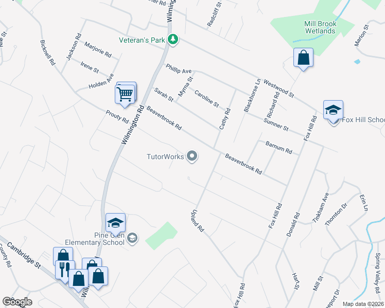 map of restaurants, bars, coffee shops, grocery stores, and more near 27 Beaverbrook Road in Burlington
