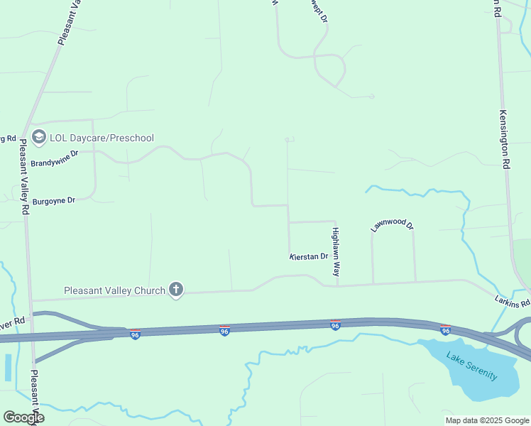 map of restaurants, bars, coffee shops, grocery stores, and more near 12298 Brandy Lark in Brighton