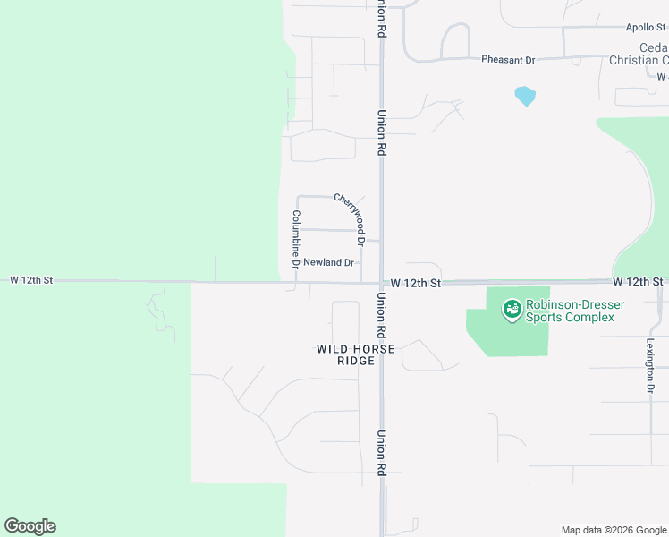 map of restaurants, bars, coffee shops, grocery stores, and more near 4224 Newland Drive in Cedar Falls