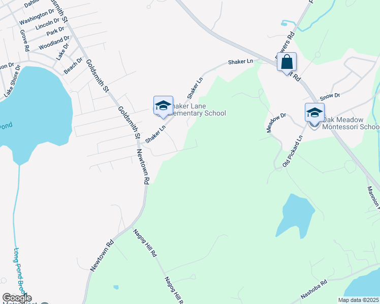 map of restaurants, bars, coffee shops, grocery stores, and more near 25 Manchester Drive in Littleton