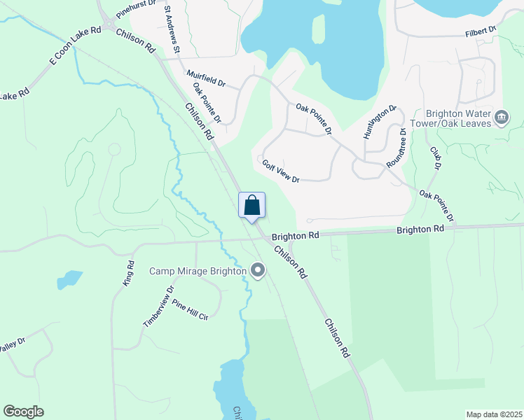 map of restaurants, bars, coffee shops, grocery stores, and more near 4908 Fairways Drive in Brighton