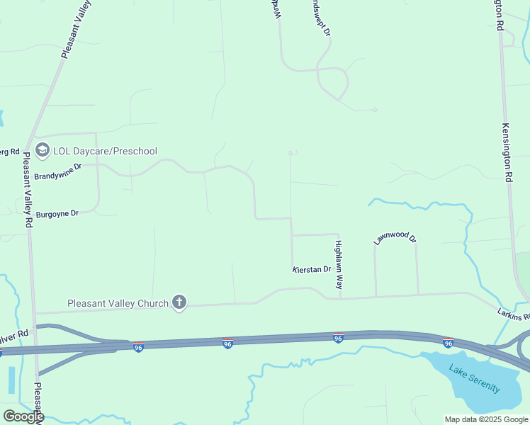 map of restaurants, bars, coffee shops, grocery stores, and more near 12298 Brandylark Drive in Brighton