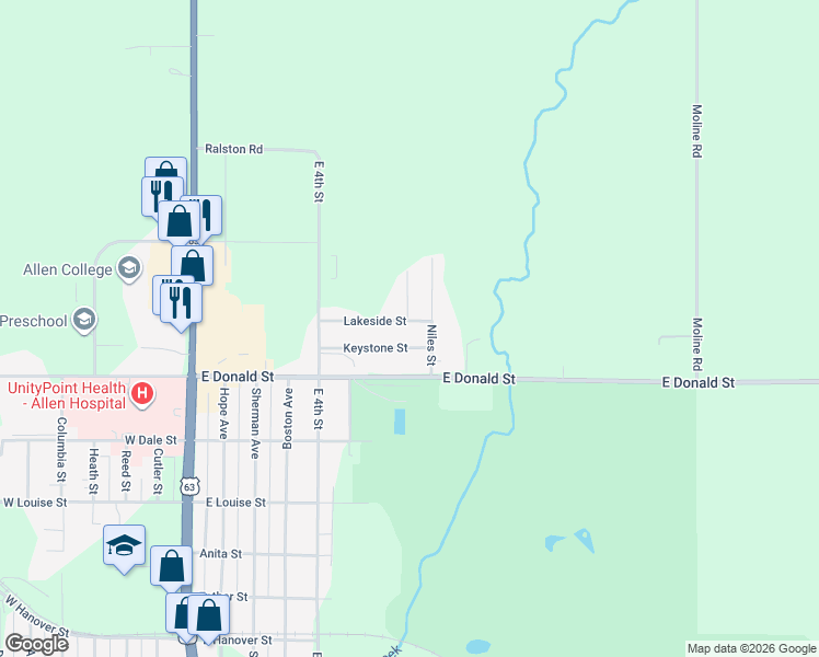 map of restaurants, bars, coffee shops, grocery stores, and more near 4009 Homer Street in Waterloo