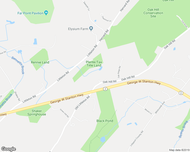 map of restaurants, bars, coffee shops, grocery stores, and more near 355 Old Littleton Road in Harvard