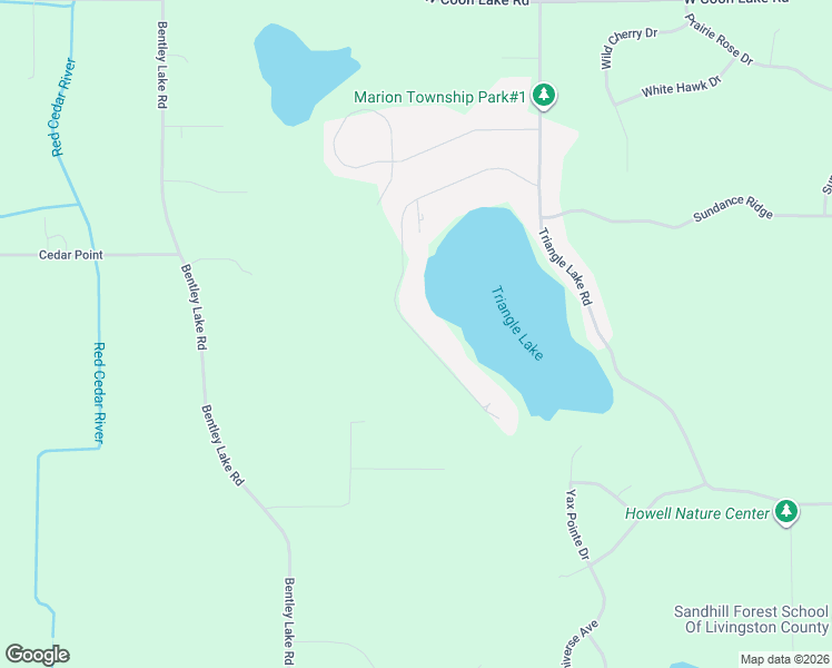 map of restaurants, bars, coffee shops, grocery stores, and more near 2853 Rubbins Rd in Howell