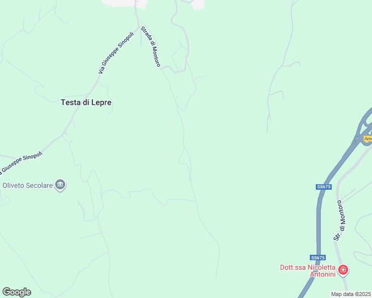 map of restaurants, bars, coffee shops, grocery stores, and more near 8 Strada di Montoro in Provincia di Terni
