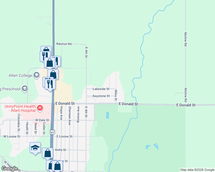 map of restaurants, bars, coffee shops, grocery stores, and more near 4009 Homer St in Waterloo