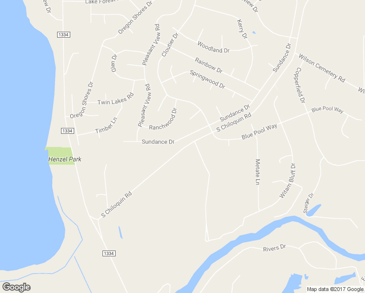 map of restaurants, bars, coffee shops, grocery stores, and more near 33865 Sundance Drive in Chiloquin