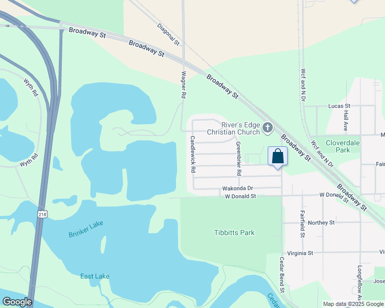 map of restaurants, bars, coffee shops, grocery stores, and more near 401 Candlewick Road in Waterloo