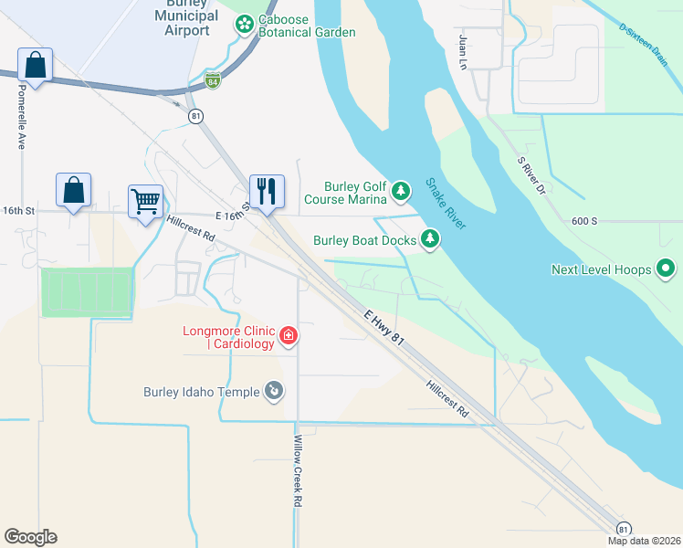 map of restaurants, bars, coffee shops, grocery stores, and more near 15 Van Engelen Drive in Burley